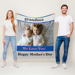 Tag der Großmütter Fleecedecke