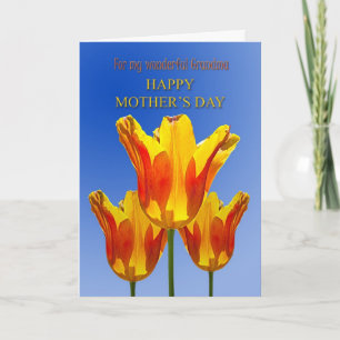 Tag der Großmutter, Tulpen voller Sonnenschein Karte