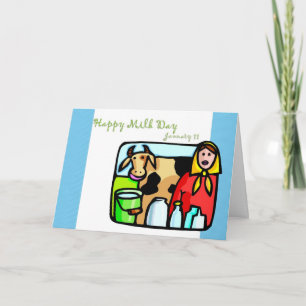 Tag der guten Milch 11. Januar Karte
