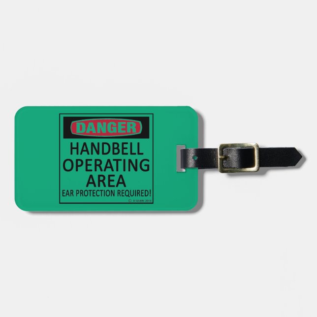 Tag der Handbell-Operationsfläche Gepäckanhänger (Vorderseite horizontal)