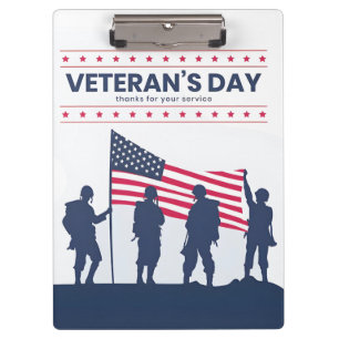Tag der Helden Amerikas – Veteranentag 2025 Klemmbrett