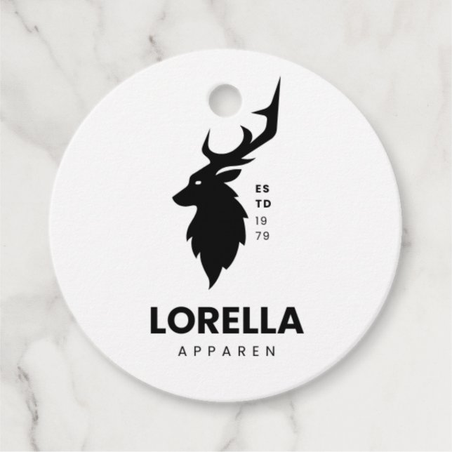 Tag der Hirschgefälligkeit Geschenkanhänger (Vorderseite)