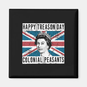 Tag der Hochzeit am 4. Juli in Großbritannien Magnet