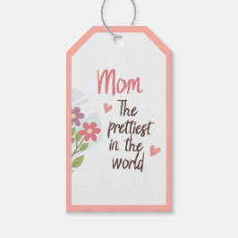 Tag der hübschen Mama - Blumenmutter Geschenkanhänger