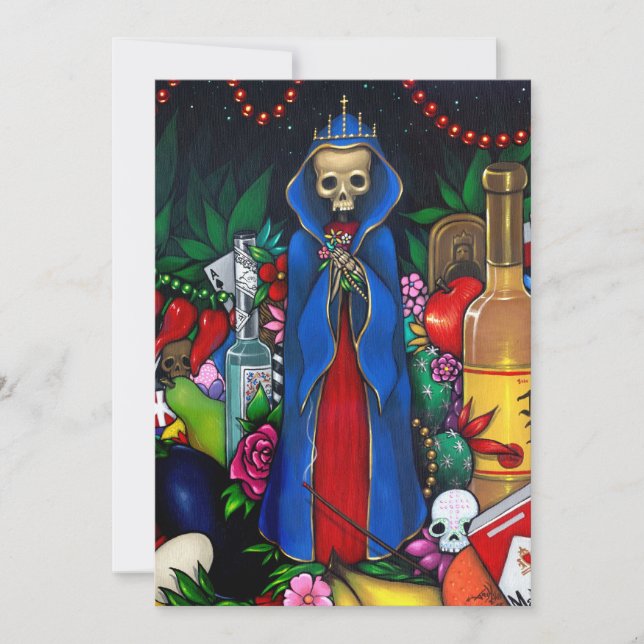 Tag der Invasion von Santa Muerte Einladung (Vorderseite)
