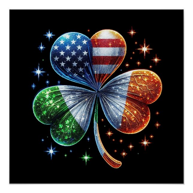 Tag der irischen Flagge ST PATRICKS Poster (Vorderseite)