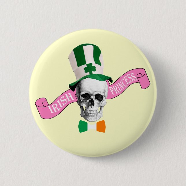 Tag der irischen Prinzessin St Patrick Button (Vorderseite)