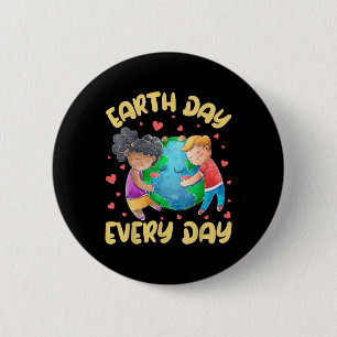 Tag der Kindheit Erde Tag jeden Tag Happy Earth Da Button