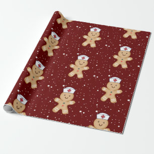 Tag der Krankenschwester Mutter Dankeschön Rotes-K Geschenkpapier