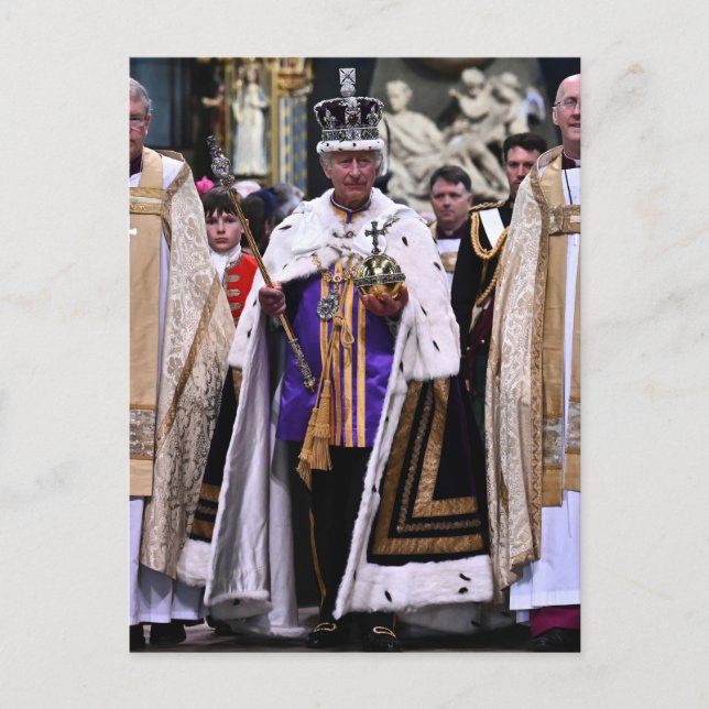 Tag der Krönung von König Charles III Postkarte (Vorderseite)