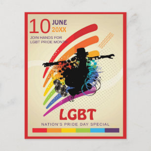 Tag der LGBT-Pride Flyer
