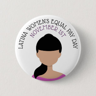 Tag der Lohngleichheit für Frauen 1. November Button
