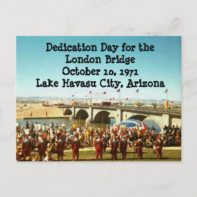 Tag der London Bridge Dedication Postkarte (Vorderseite)