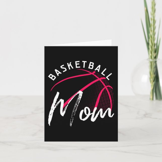 Tag der Mama Basketball Karte (Vorderseite)