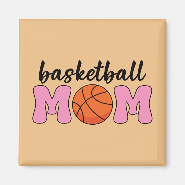 Tag der Mama Basketball Magnet (Vorne)