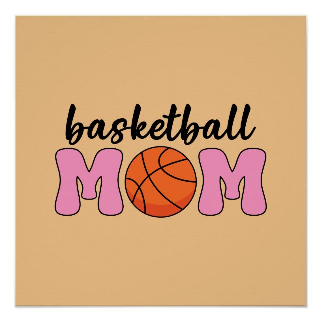 Tag der Mama Basketball Poster (Vorderseite)