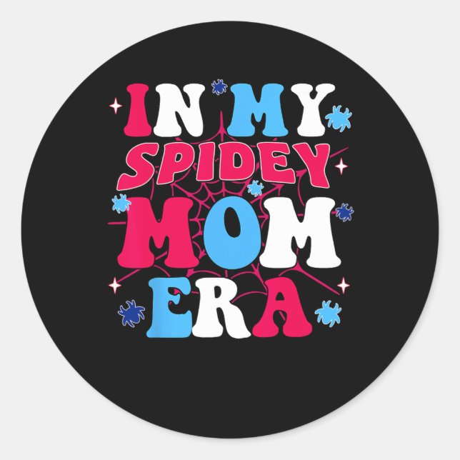 Tag der Mama meiner Spideen Runder Aufkleber (Vorderseite)