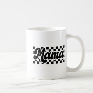 Tag der Mama Retro Vintage Frauen Checkered Mama Kaffeetasse