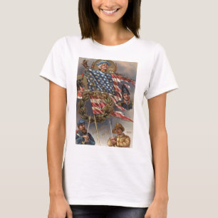 Tag der militärischen Gedenkfeier an den US-Flagge T-Shirt