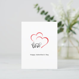 Tag der Minimalistischen Valentine mit eigener Mar Feiertagspostkarte