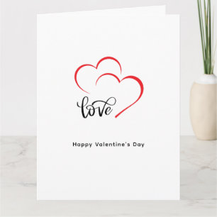 Tag der Minimalistischen Valentine mit eigener Mar Karte