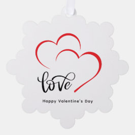 Tag der Minimalistischen Valentine mit eigener Mar Ornament Karte