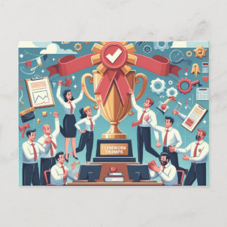 Tag der Mitarbeiteraufwertung Postkarte