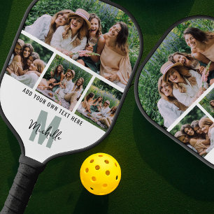 Tag der modernen Foto Strip Collage Arched Galenti Pickleball Schläger