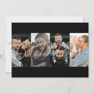 Tag der modernen vier Fotosammlungen Feiertagskarte