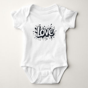 Tag der monochromen Liebe Baby Strampler