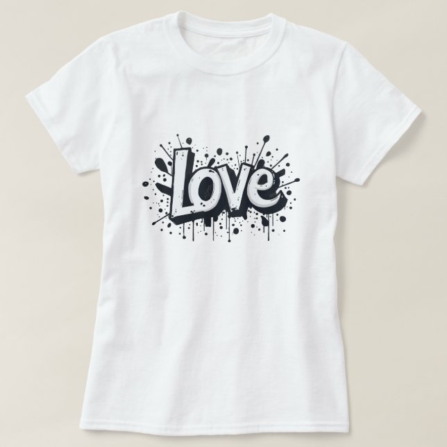 Tag der monochromen Liebe T-Shirt (Design vorne)