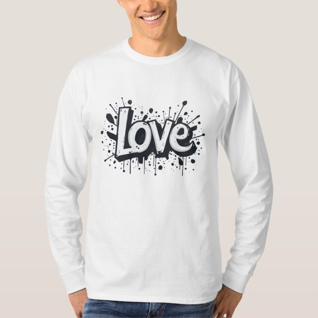 Tag der monochromen Liebe T-Shirt (Vorderseite)