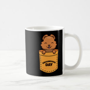 Tag der Murmeltier 2023 Pocket Meme Lustiger Murme Kaffeetasse