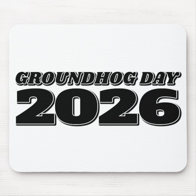 Tag der Murmeltier 2026 Mousepad (Vorne)