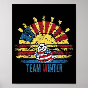 Tag der Murmeltier-Mannschaft Winter V5  Poster