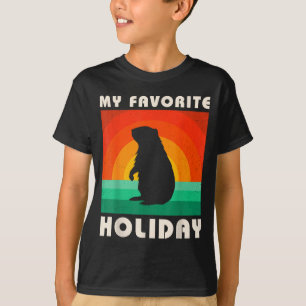 Tag der Murmeltier mein Lieblingsfeiertag Lustig R T-Shirt
