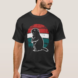 Tag der Murmeltier-Retro-Vintage-Silhouette abgenu T-Shirt