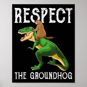 Tag der Murmeltier-Shirt-Dekorationen Kostüm Waldm Poster