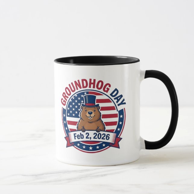 Tag der Murmeltier Tasse (Rechts)