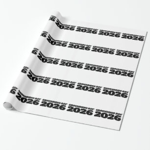 Tag der Murmeltiere 2026 Geschenkpapier