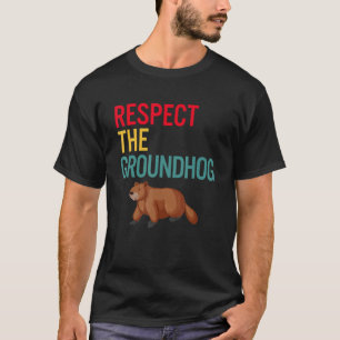 Tag der Murmeltiere Vintage Respektiere das Murmel T-Shirt