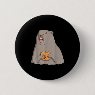 Tag der Murmeltiergeschenke Lustiger Woodchuck-Shi Button