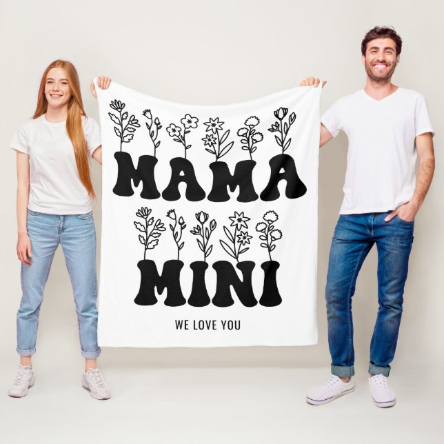 Tag der Mütter Fleecedecke (Beispiel)