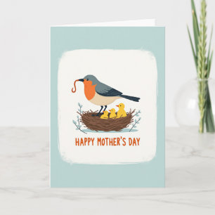 Tag der Mutter Grußkarte für Vögel Karte
