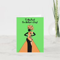 Tag der Mutter in Orange & Black African American