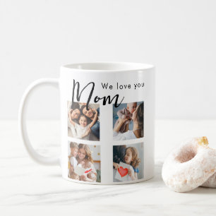Tag der Mütter, Mama, Foto Collage, wir Liebe Sie, Kaffeetasse