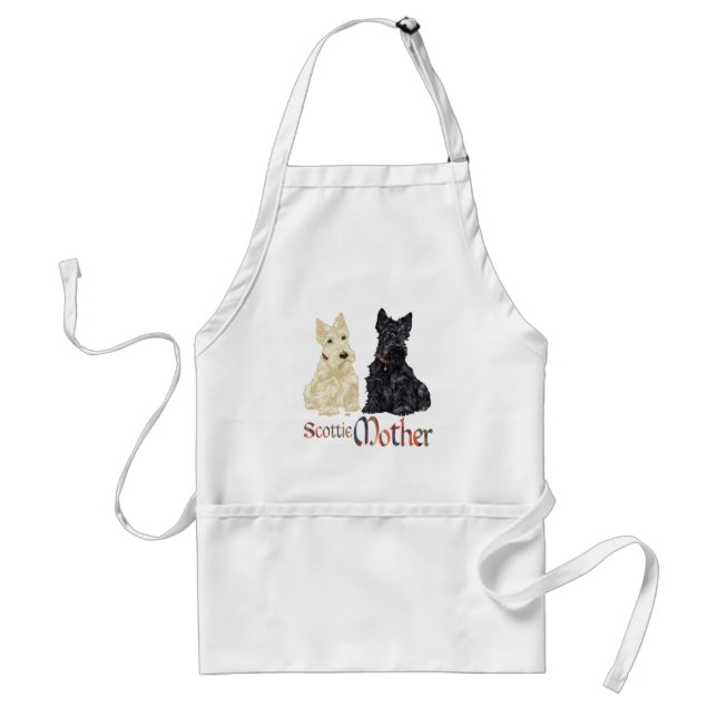 Tag der Mutter mit dem Wheaten & Black Scotties Schürze (Vorne)