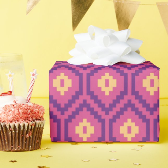 Tag der Mutter mit einzigartigem Sparkling geometr Geschenkpapier (Geburtstagsparty)