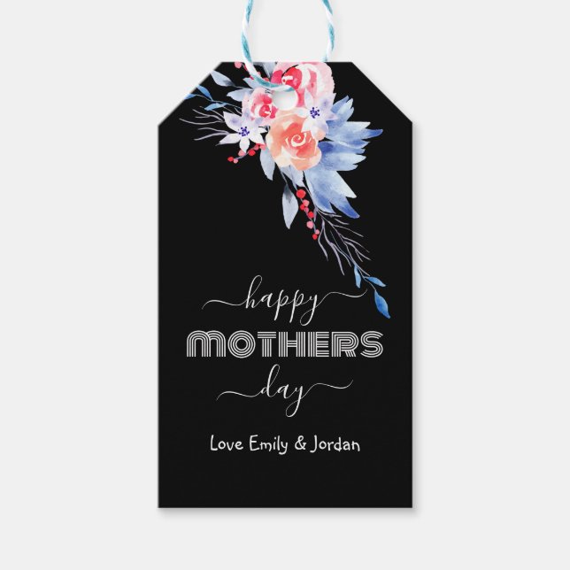 Tag der Mütter mit individuellem Namen Geschenkanhänger (Vorderseite)