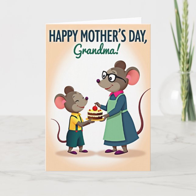 Tag der Nagetiermütter Backkarte Karte (Vorderseite)
